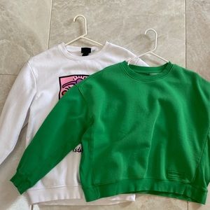 (SOLD TOGETHER)2 H&M hoodies, brand new, size small